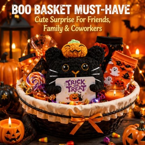 Boo Basket Stuffers for Women, Halloween Black Cat Gifts for Women - Image 2