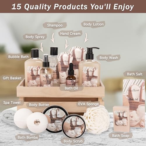 Aqua Elegante Premium Spa Gift Set For Women - Coconut & Vanilla - Image 2
