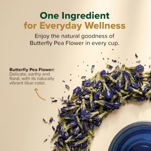 VAHDAM, Butterfly Pea Flower (15 Pyramid Bags) Vegan, Non-GMO | Delicate & Earthy | Direct From Source – Plant-Based Biodegradable | Brew Iced Tea, Cooking, Mocktails & Cocktails - Image 3