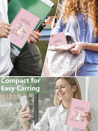 Cute Christian Journals for Women- Just a Girl Who Loves Jesus Hardcover Pink Spiral Notebooks, Christian Girl Energy Journal for Note Taking, Religious Faith Gifts for Daughter/Teen Girls393 - Image 7