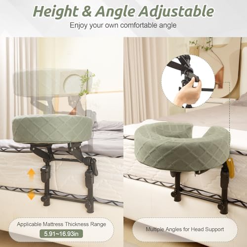 Massage Headrest for Bed, Head Holder & Face Cradle with Face Down Pillow - Image 6