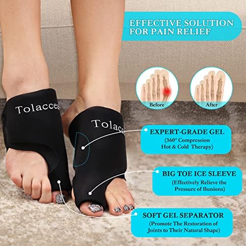 Foot and Toe Ice Pack with Reusable Foot Ice Gel Wrap for Bunion Care 1Pair - Image 2