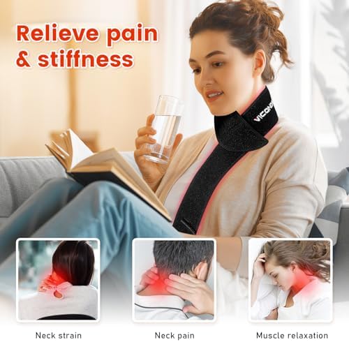 Red Light Therapy Belt for Body, Near Infrared Light Therapy for Face Neck 15W Wearable Red Light Neck Wrap with Timer Belt for Chin Hand Wrist Knee Unisex Gift - Image 2