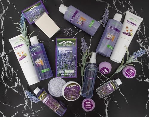 Lavender Spa Gift Basket for Birthday Gifts for Women, Beauty Basket Home Spa Basket 20 pc Set Includes Body Lotion, Bath Bombs & More! Spa Gifts for Her - Image 6