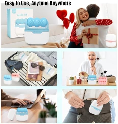 Ice Roller Face-Cold Facial Roller for Travel,Skin Care(Blue) - Image 7