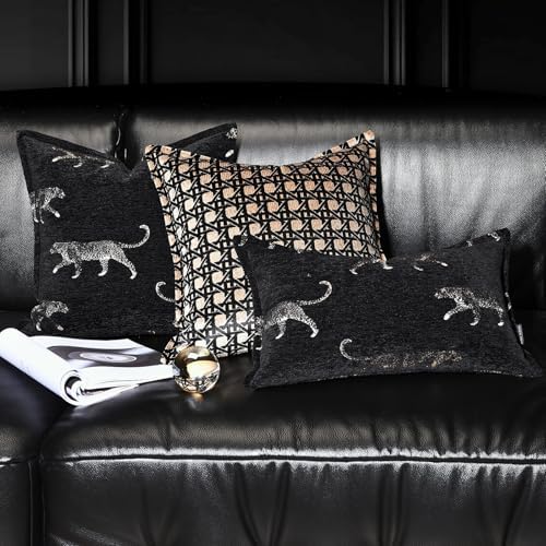 Lumbar Pillow Cushion Cover 12x20, Double Sided Cheetah Pattern Throw Pillow Covers with Hidden Zipper, Leopard Pillow Covers for Bed Couch Sofa Living Room Bedroom - Image 6