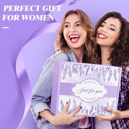Birthday Gifts for Women Lavender Spa Gift Basket for Women Self Care Relaxing Bath Set Purple Gifts Inspirational Gift for Mom Wife Her Female Sister Teacher Nurse Friends Employee Coworker Spa Gifts - Image 7