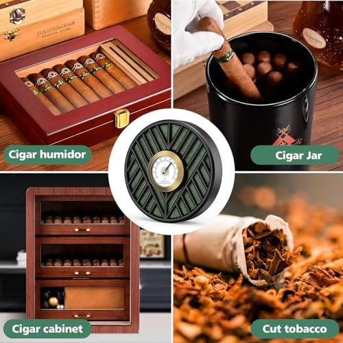 Scotte Cigar Humidifier, Cigar Humidors Humidifier, Round Cigar Humidier & High Precision Cigar Hygrometer Combo for Cigar Box, Keep Cigars Fresh - Image 6