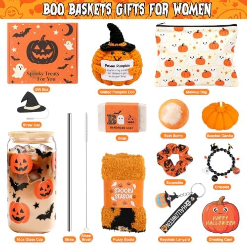 Orange Halloween Gifts & Spooky Boo Basket Stuffers For Women - Image 2