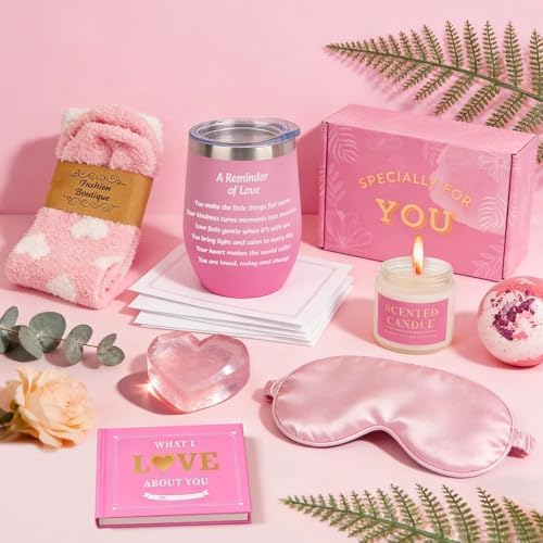Pink Halloween Boo Basket Gifts Box for Women Thanksgiving Birthday Gift - Image 3