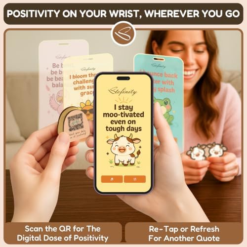 STOFINITY Positive Cow Affirmation Jar, 60 Encouragement Cards - Image 5