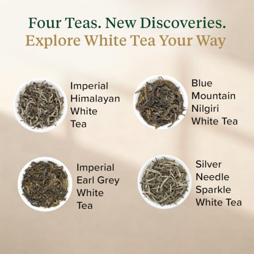 VAHDAM, Assorted White Tea Sampler Gift Set, Gluten Free, Non GMO - 4 Unblended White Loose Leaf Tea Sampler | Tea Variety Pack | Tea Gift Set, Gifts for Women & Men - Image 5