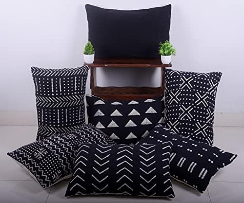 Trade Star Decorative Cushion Cover 100% Cotton Pillow Cover Geometric Oblong Ethnic Body Pillow Case Tribal Farmhouse for Home Decor 14x22 Inches - Image 6