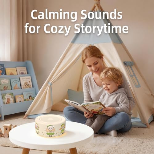 Kipcush White Noise Machine for Baby & Adults, Sleep Sound Machine with 30 Soothing Sounds, 8-Color Night Light, Memory Function, White Noise for Sleeping, Nursery, Office, Travel, Relaxation - Image 7