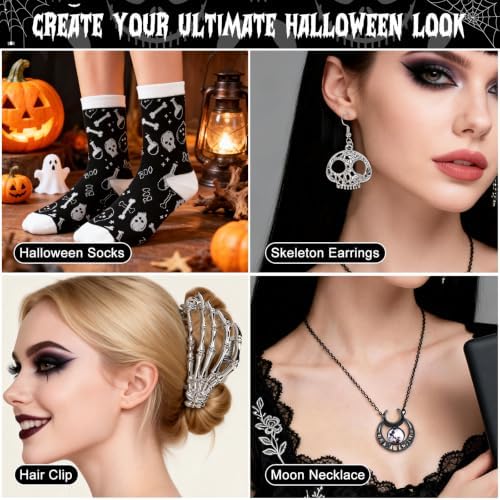 13pcs Boo Basket Stuffers With Skeleton Accessories For Women - Image 5
