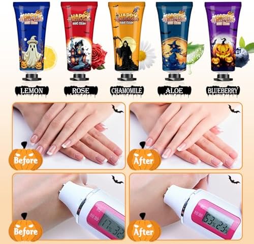 50 Pack Halloween Hand Cream Set with Cards & Bags, Bulk Halloween Gifts - Image 4