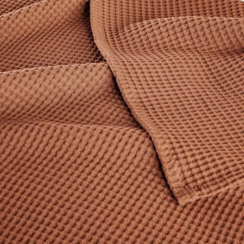 Exclusivo Mezcla 100% Cotton Breathable Waffle Blanket Queen Size, 90"x90" - Image 6