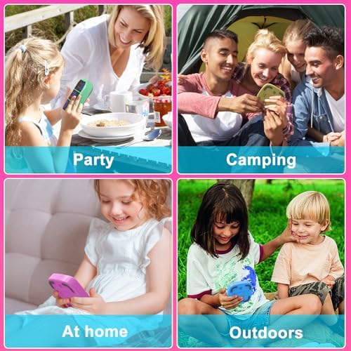 Tic-Tac-Toe Bolt Game, 4-in-1 Handheld Puzzle Games Console, Electronic Tic-Tac-Toe Game for Educational and Memory Growth, Portable Travel Games for Car Ride, Board Games for Kids and Adults (Pink) - Image 7