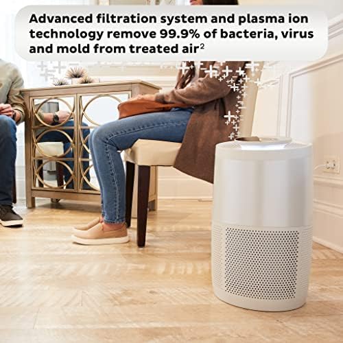 Instant HEPA Quiet Air Purifier From the Makers of Instant Pot with Plasma Ion Technology for Rooms up to 1140ft2, removes 99% of Dust, Smoke, Odors, Pollen & Pet Hair, for Bedrooms, Offices, Pearl - Image 2