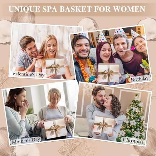 12 PCS Coconut Spa Gifts Set for Women Gift Basket for Women Spa Bath Gift - Image 7