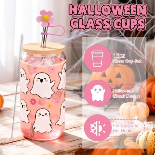 12 Pcs Halloween Boo Baskets Stuffers for Women (Pink) - Image 3
