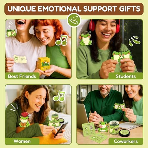 STOFINITY Positive Frog Jar, 60 Affirmation Cards with Stand - Image 6