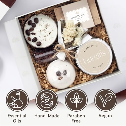 Coffee Gift Basket for Women – Spa & Self Care Gift Set for Coffee Lovers, Relaxing Birthday Present for Her, Mom, Wife, Sister or Friend - Image 4