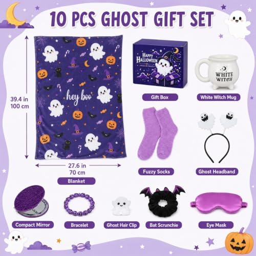 Lonfliness 10 Pcs Boo Basket Stuffer for Women Halloween Basket Gift - Image 2