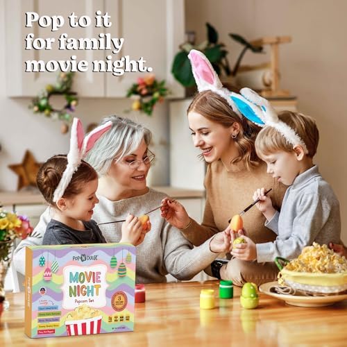 Easter Basket Stuffers Movie Night Popcorn Gift Set, Gourmet Popcorn Seasoning Variety Pack and Kernels, 3 Color Kernels and 5 Flavorings, Non-GMO, Gluten Free, Family Easter Gifts For Teens, Kids, Adults, 10 Pack - Image 3