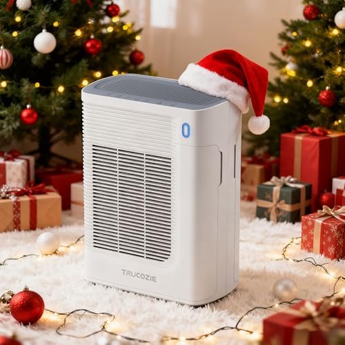 Trucozie T356 Air Purifier for Home Large Room Bedroom Up to 1937 Ft² in 1 Hr With Double-sided Air Inlet, Air Quality and Light Sensors, HEPA Sleep Mode for Allergies, Dust, Smoke, Pet Hair, White - Image 2