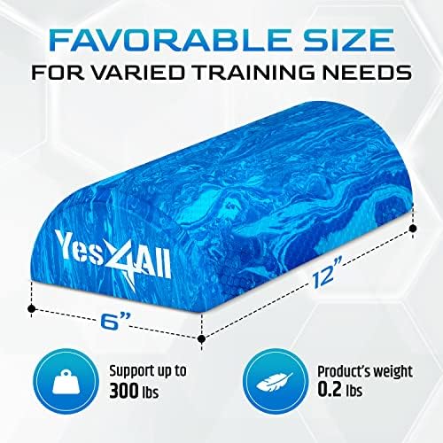 Yes4All EVA Firm Foam Roller for Stretching, Half Yoga Back Roller for Muscle Massage for Pilates, Yoga, Balance & Core Exercises - 12/36 inches - Image 2