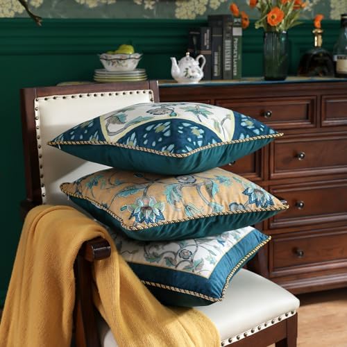 patdrea Designer Velvet Couch Throw Pillow Cover,Set of 2,18"x18"-NoahD - Image 6