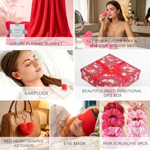 35-Pc Cherry Blossom Rose Get Well Soon Spa Gift Set, Complete Spa Baskets - Image 7