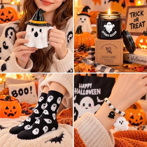 9 Pcs Boo Basket Stuffers for Women, Halloween Spooky Gifts, Bat - Image 6