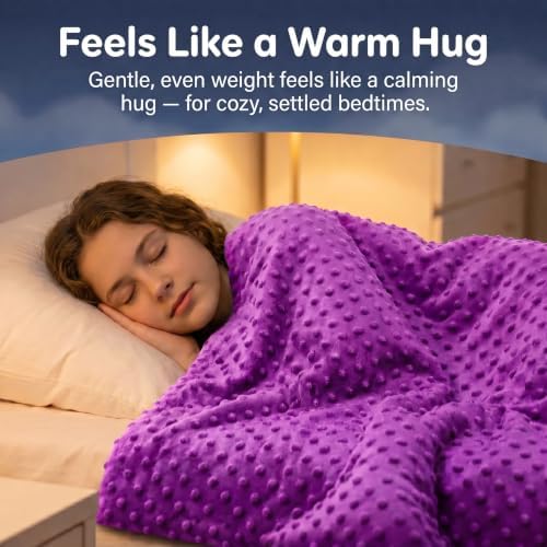 hazli 10 LBs 48" x 72" Super Soft Weighted Blanket for Kids with Removable Cover - Children Heavy Blanket for Girls and Boys - Kids Weighted Blanket - Image 6