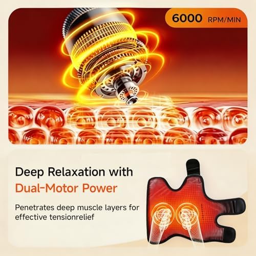 ZBK Cordless Foot Massager for Neuropathy,Ankle Massager for Pain Relief, Ankle Heating Pad Plantar Fasciitis Relief, with Heat, 6 Heat Levels & 3 Massage Modes with Timer (Black) - Image 7