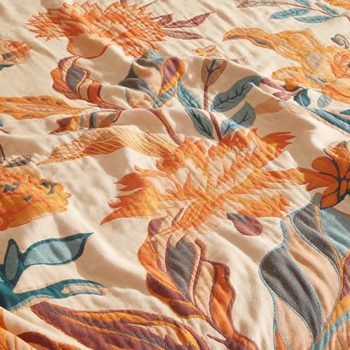 Boho Throw Blanket for Bed 90”x98”, 100% Cotton Blanket for Couch Sofa - Image 7