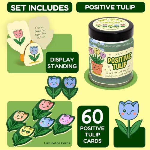 STOFINITY Positive Tulip Flower Affirmation Jar, Gifts for Women - Image 2