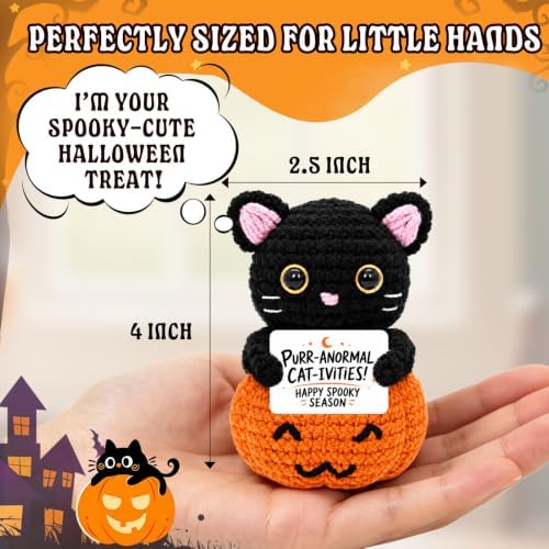 Funny Halloween Spooky Gift for Cat Lovers Black Cat Decor for Women Men - Image 3