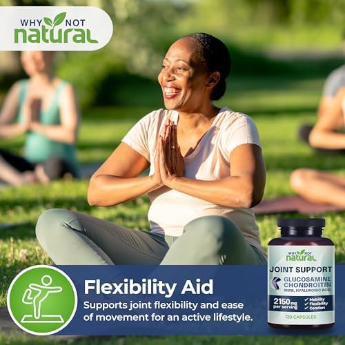 Why Not Natural Glucosamine Chondroitin, MSM, Joint Support Supplements - Knee Pain Joints Health Suppplement - Image 7