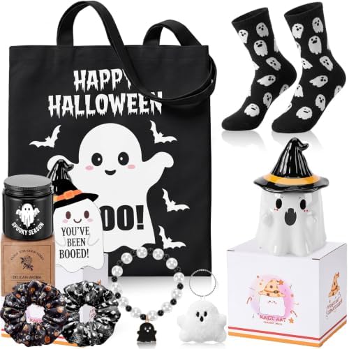 9 Pcs Boo Basket Stuffers for Women, Halloween Spooky Gifts, Bat by Romooa