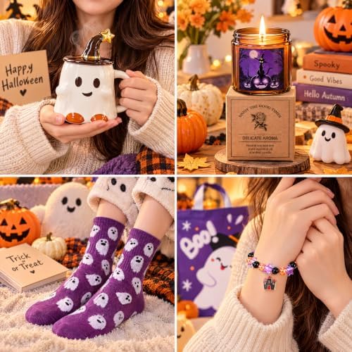 9 Pcs Boo Basket Stuffers for Women, Halloween Spooky Gifts, Witch - Image 6