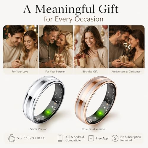 Yihou Smart Ring for Men Women, Health & Fitness Tracker, Ultra-Thin 6.3mm - Image 7