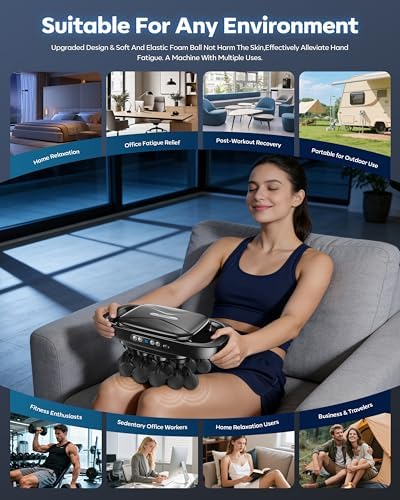 20-Head Massage Gun Deep Tissue Percussion Massager with 3 Modes - Image 7