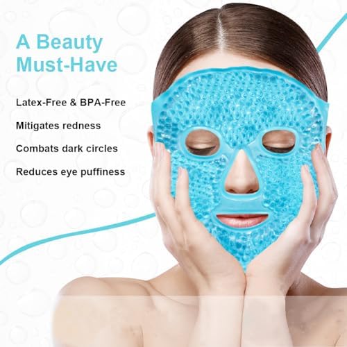 Cold Face Eye Masks Ice Face Mask Hot Cold Compress - Image 7