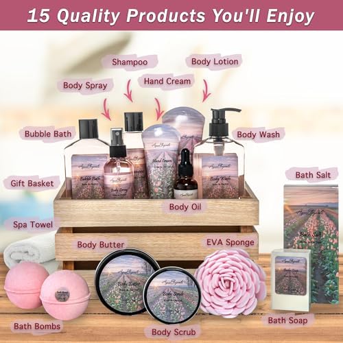 Aqua Elegante Premium Spa Gift Set For Women - Rose Oil & Orchid - Image 2