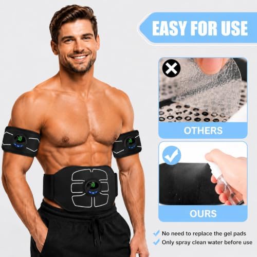 Electronic Muscle Stimulator, Abs Stimulator Toner, Full Body Fitness Gear - Image 2