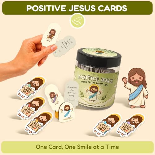 Positive Jesus Cards, Emotional Support Jesus Gifts for Teen Accessories - Image 3
