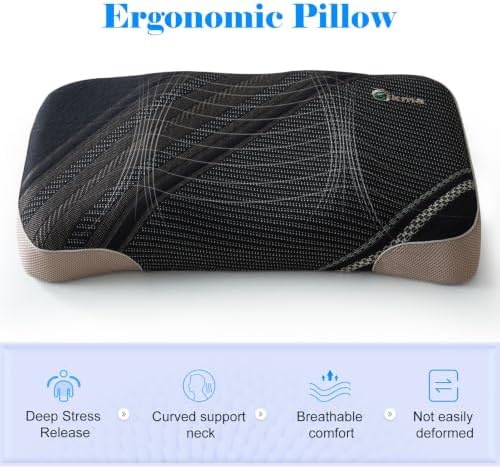 JKma Bio-Based Cervical Neck Pillow, Soft Support, Deep Pressure Relief - Image 6