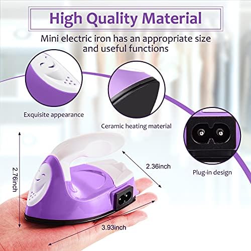 Honoson Mini Craft Iron with Charging Base Tiny,Purple - Image 2